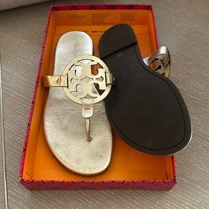 Tory Burch gold miller sandal